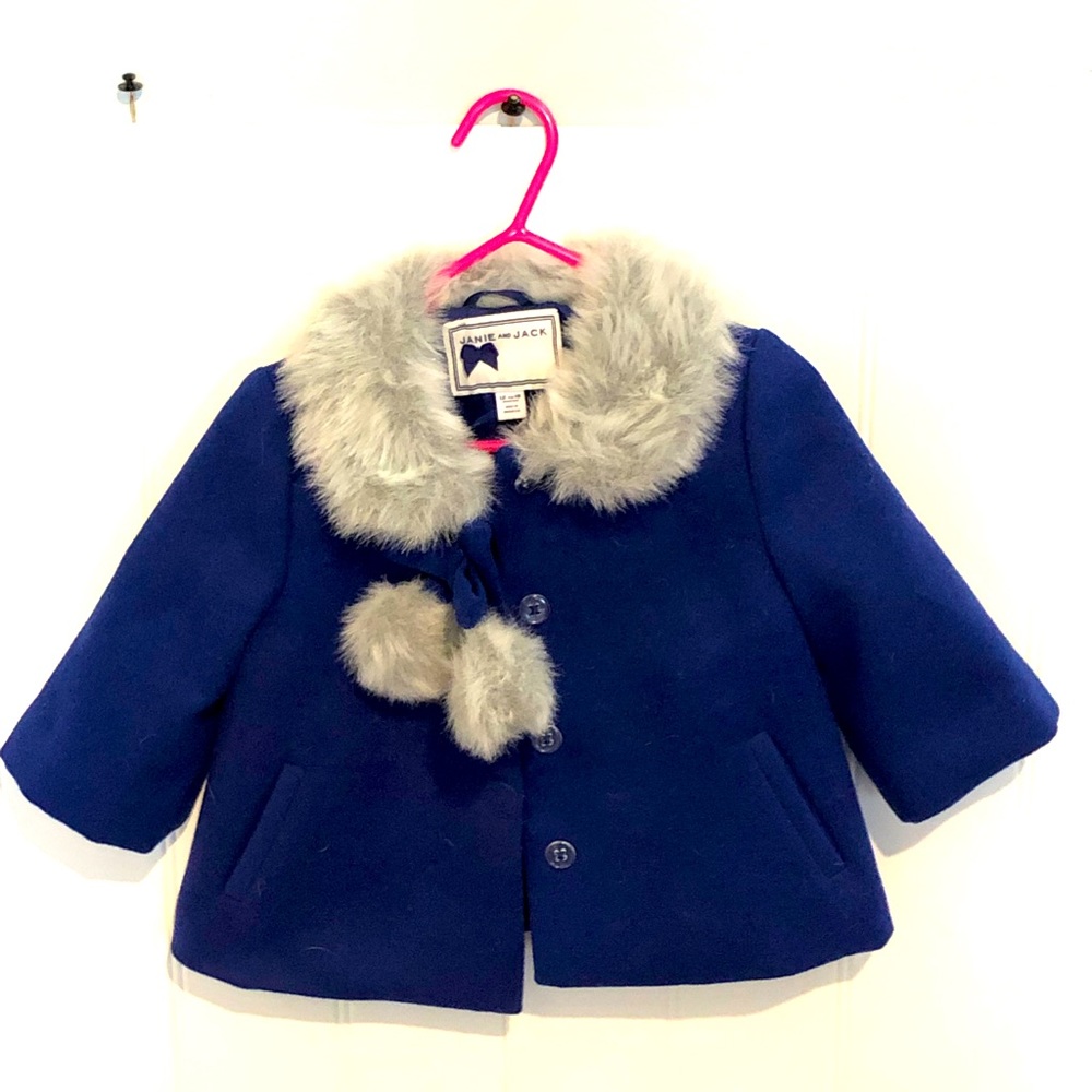 Janie & Jack Pea Coat- Blue